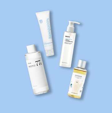 HeySkinday | 4 step sensitive skin bundle | anua toner & rovectin cleansing gel & etude barrier cream & mixsson essence
